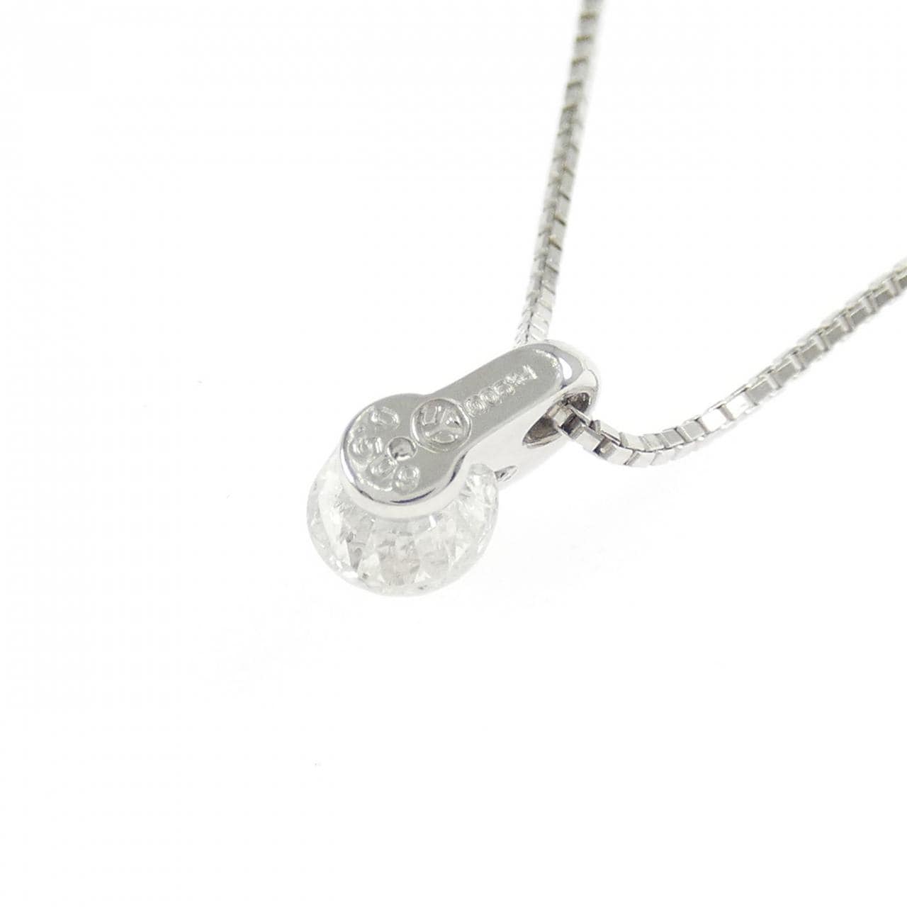 PT900 ソリティア ダイヤモンド ネックレス 0.509CT
