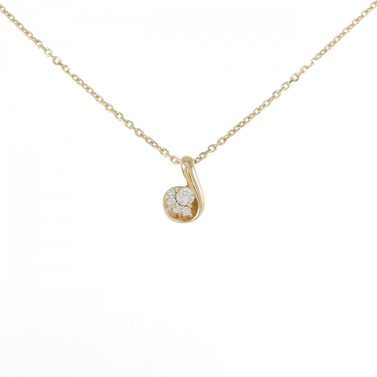 K18YG ダイヤモンド ネックレス 0.15CT
