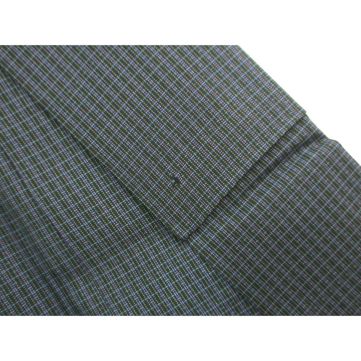 男物　紬織　きもの・羽織・長襦袢　３点セット