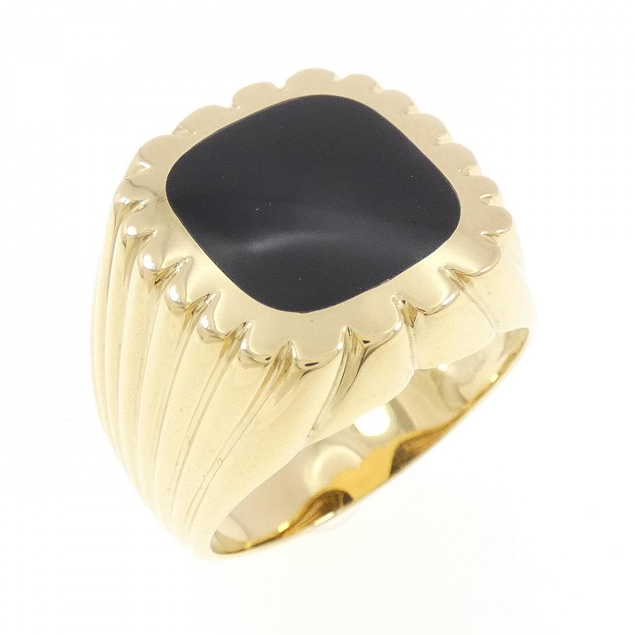 K18YG オニキス リング