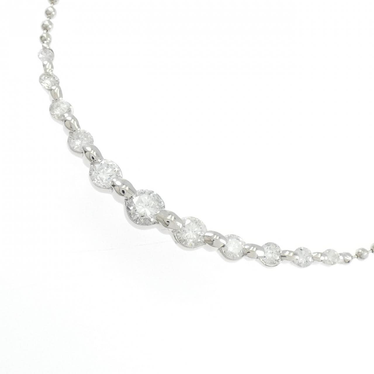 PT900/PT850 ダイヤモンド ネックレス 1.00CT