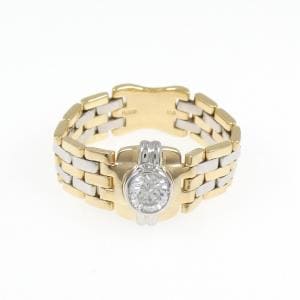 K18YG/PT ダイヤモンド リング 0.29CT