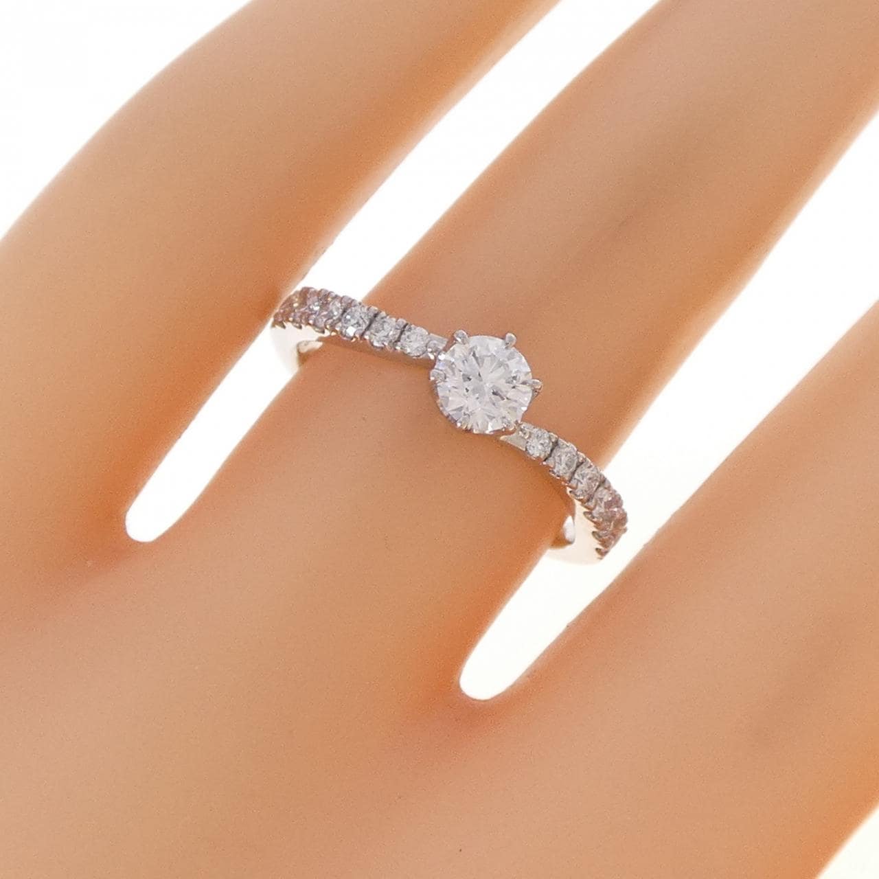 PT950 ダイヤモンド リング 0.320CT E VVS1 3EXT H＆C