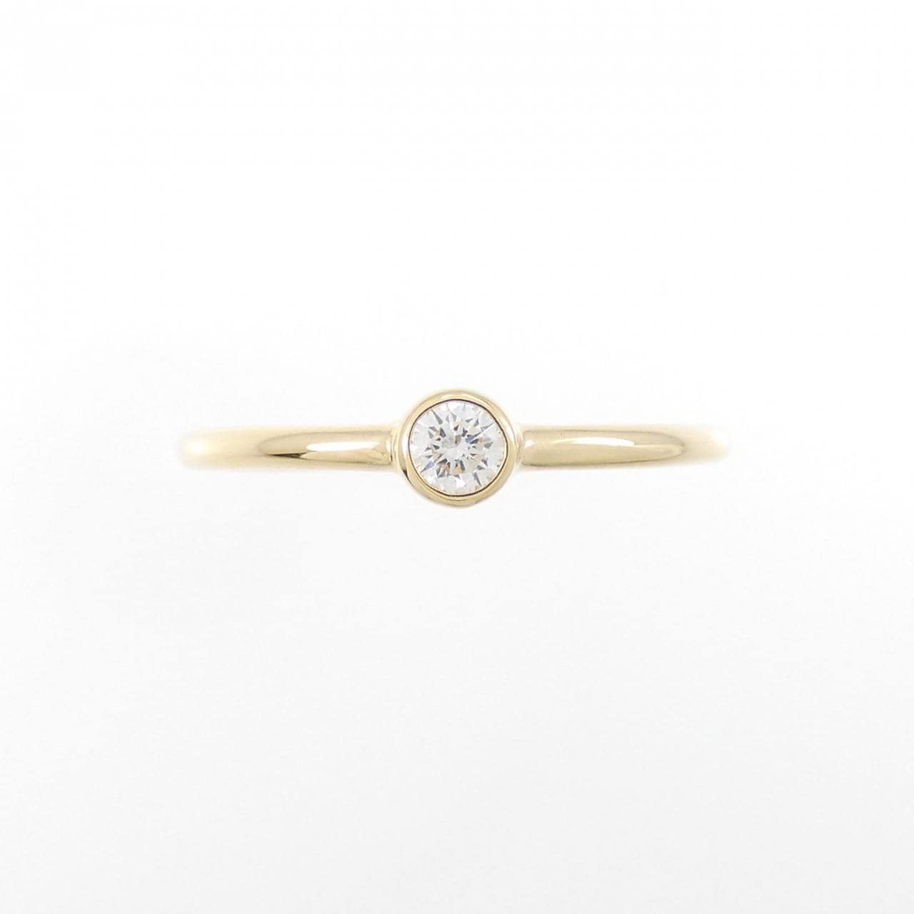 [Remake] K18YG solitaire Diamond ring 0.10CT