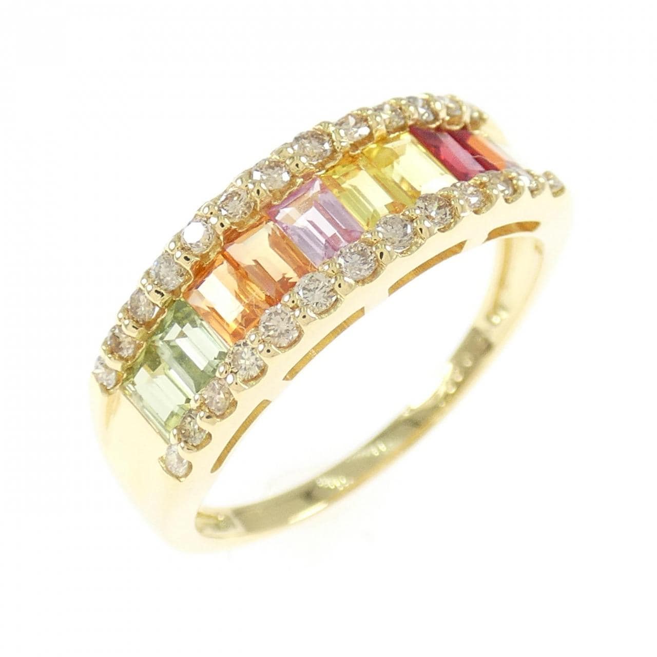 K18YG サファイヤ リング 1.00CT