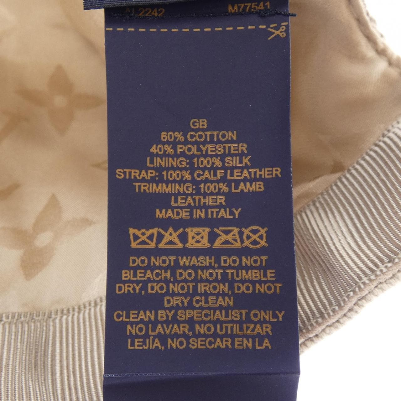 ルイヴィトン LOUIS VUITTON ビーマイキャップモノグラム M77541 キャップ