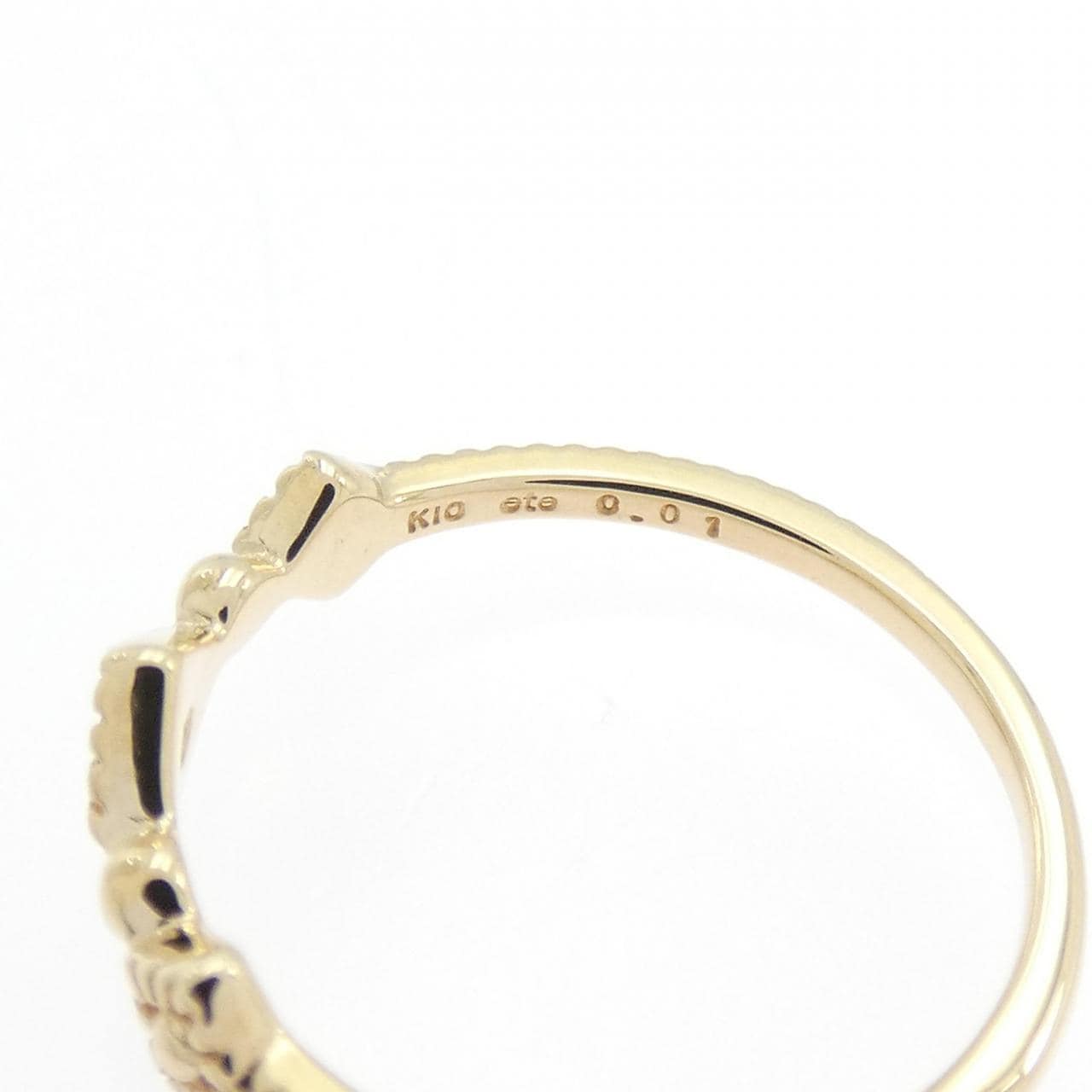 エテ ダイヤモンド ピンキーリング 0.01CT