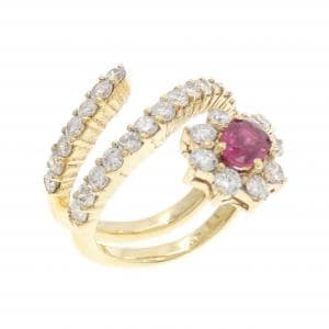 ポンテヴェキオ ルビー リング 0.436CT