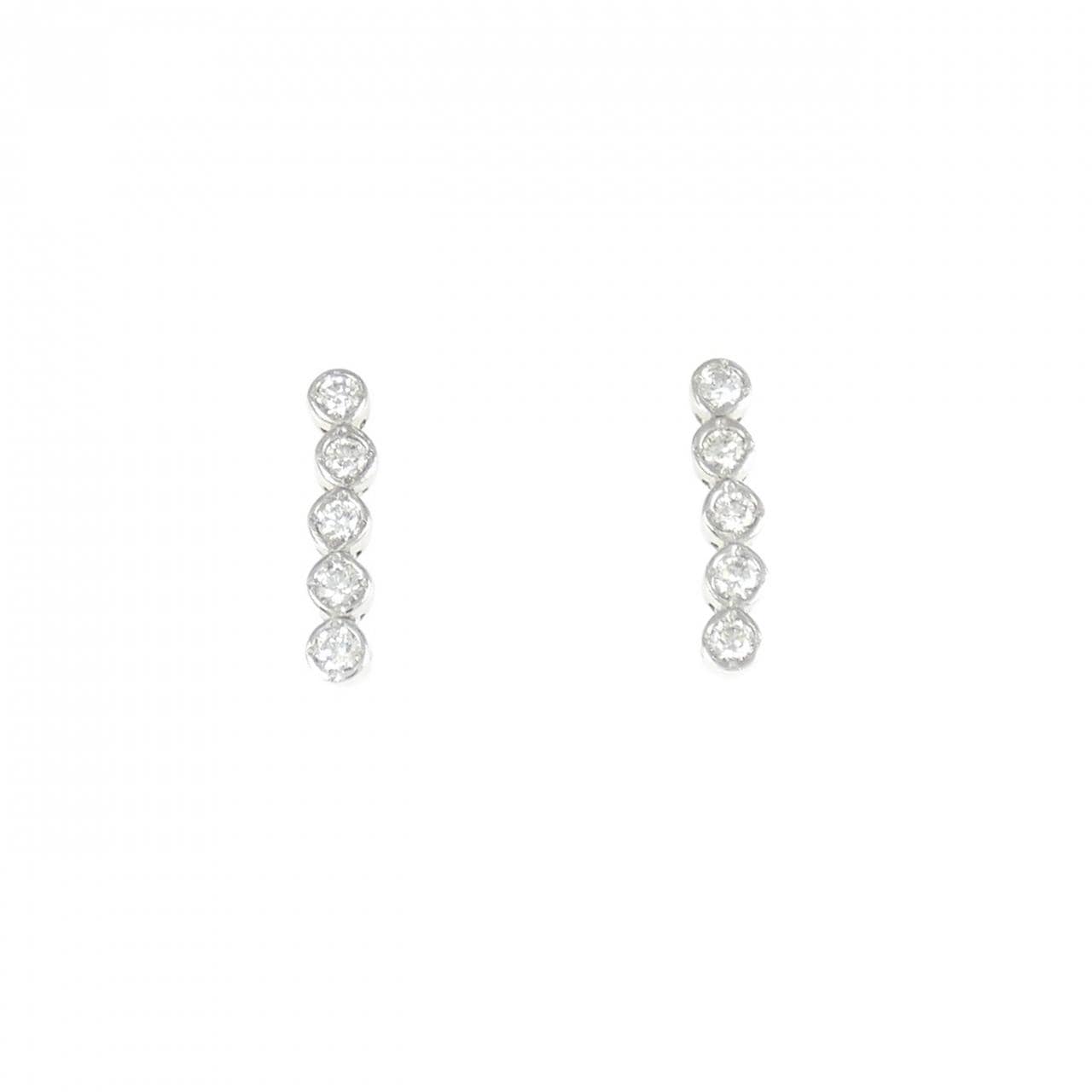 K18WG ダイヤモンド ピアス 0.20CT