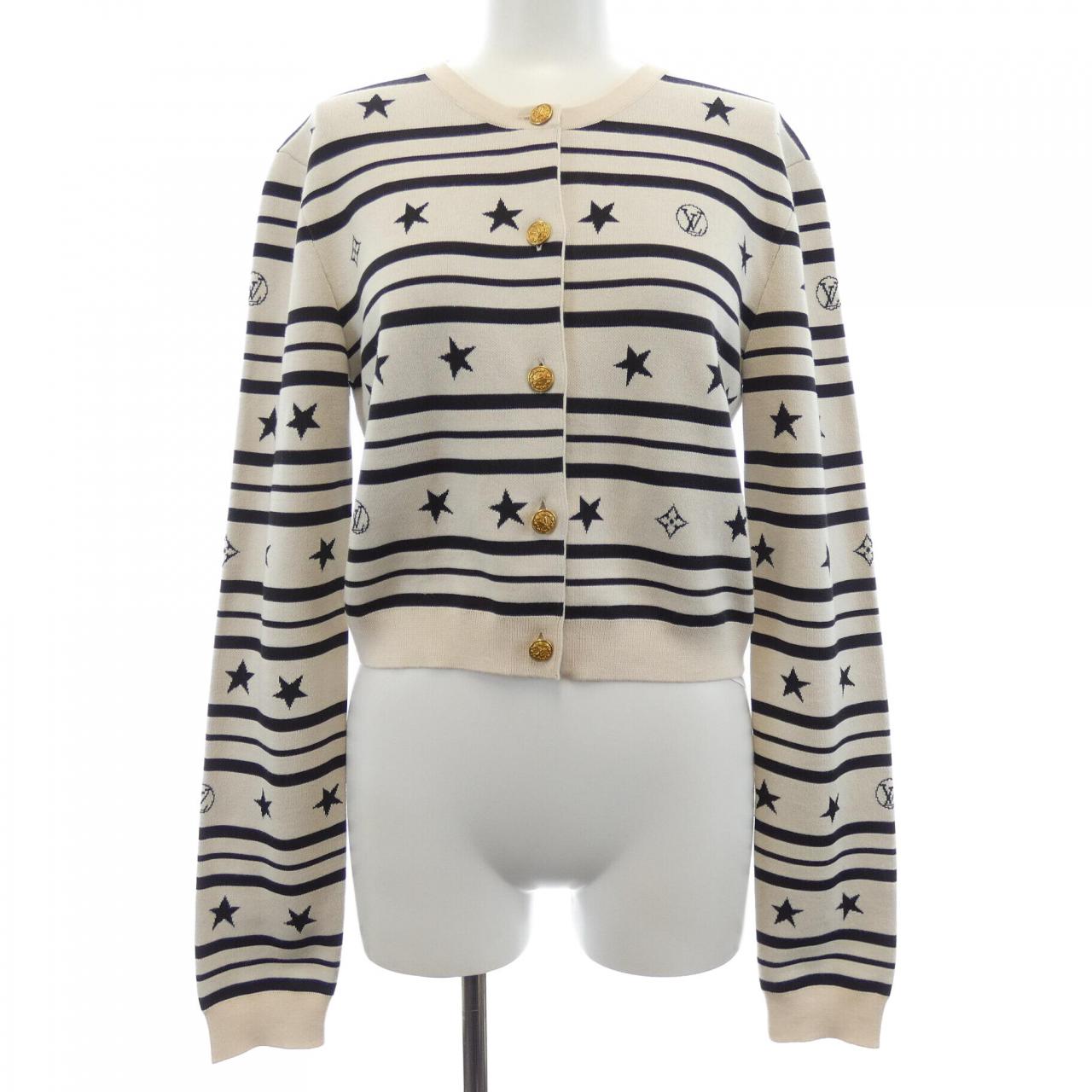 ルイヴィトン LOUIS VUITTON LVサマースターダストクロップドカーディガン FNKC06PN0 カーディガン