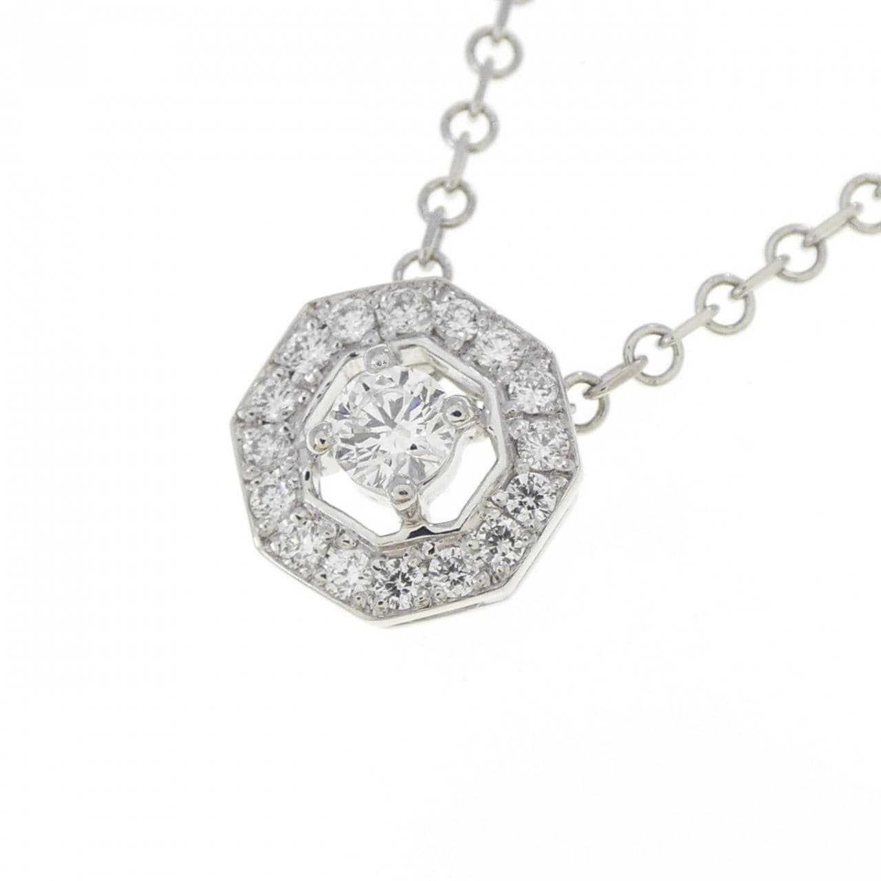 PT900 ダイヤモンド ネックレス 0.16CT