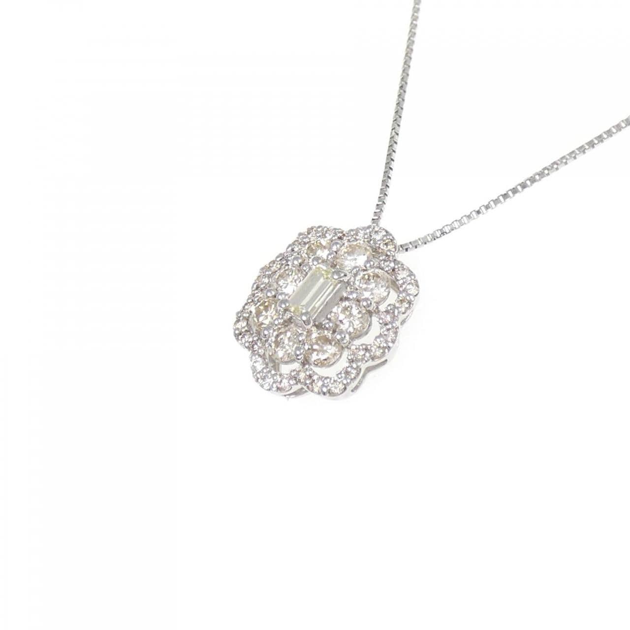 【新品】PT ダイヤモンド ネックレス 0.68CT