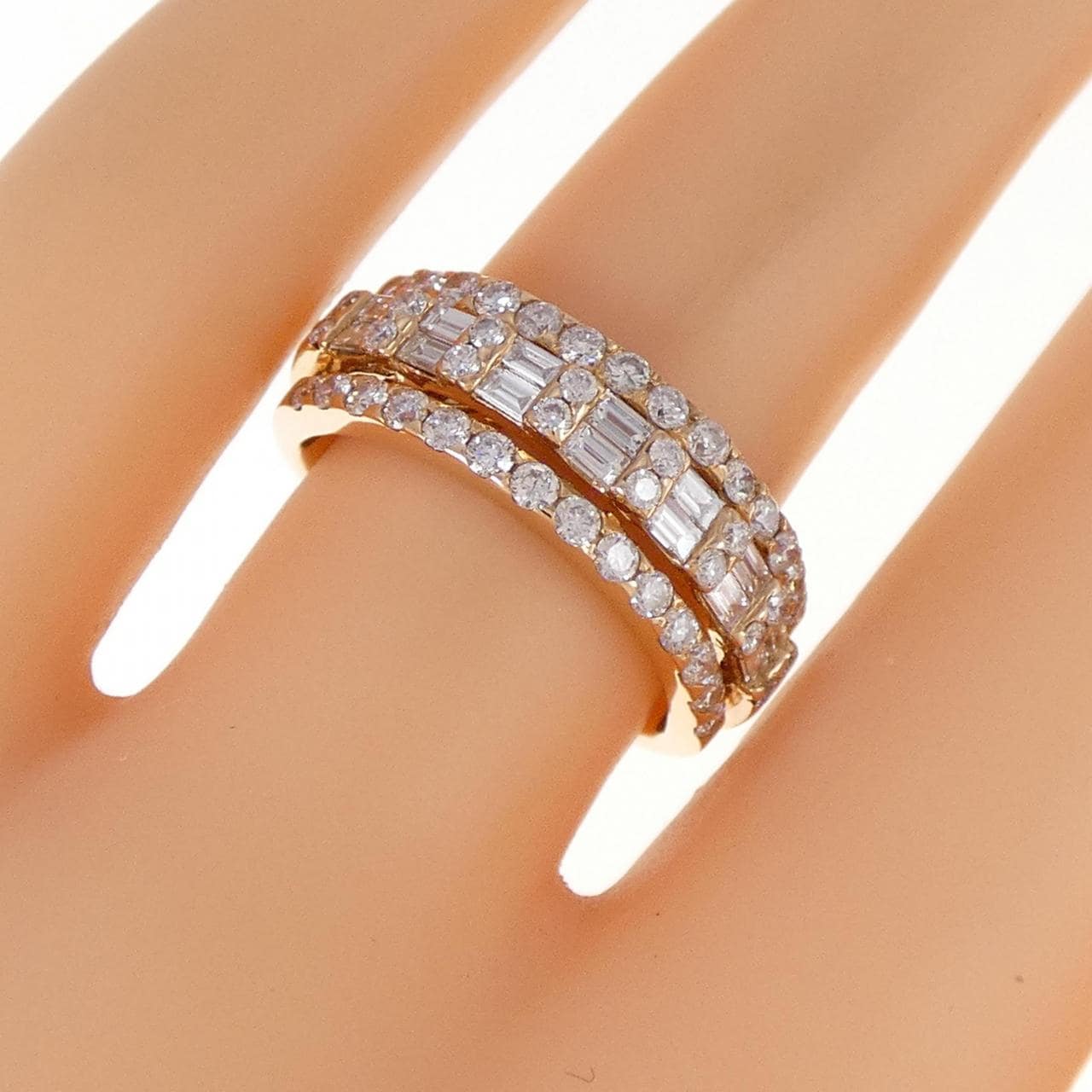 K18PG ダイヤモンド リング 1.00CT