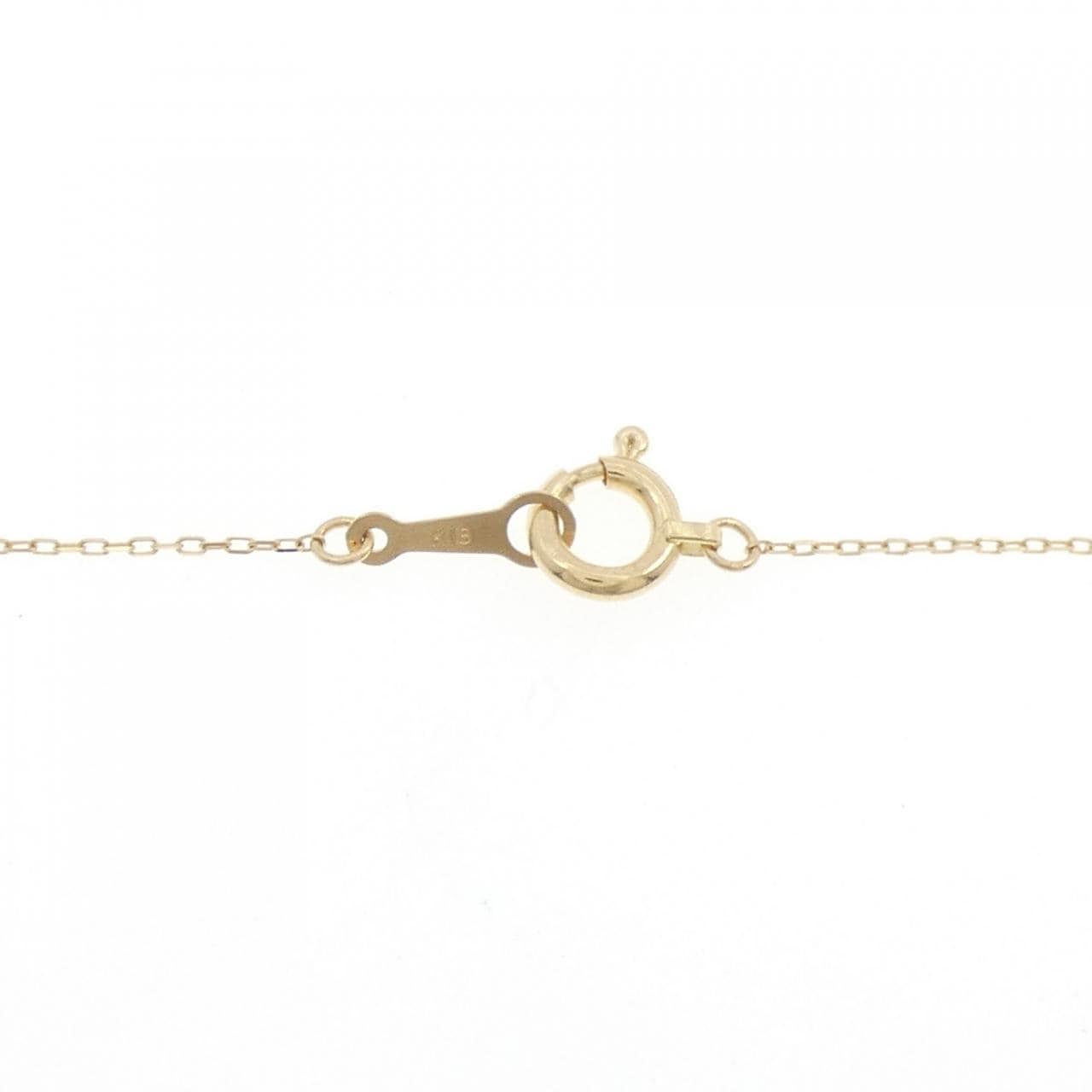 【新品】K18YG フラワー ダイヤモンド ネックレス 0.10CT