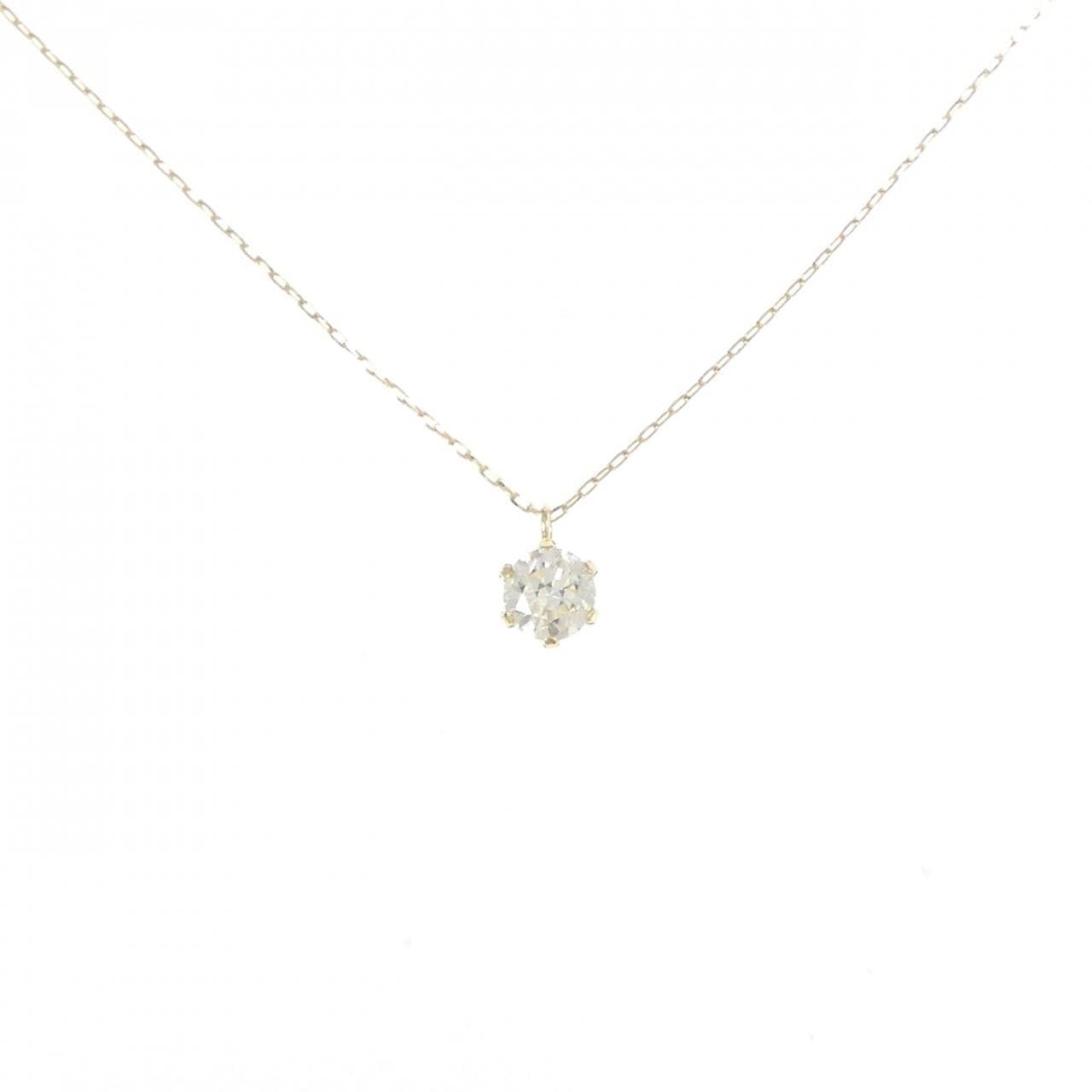 [新品] K18YG钻石项链 0.34CT