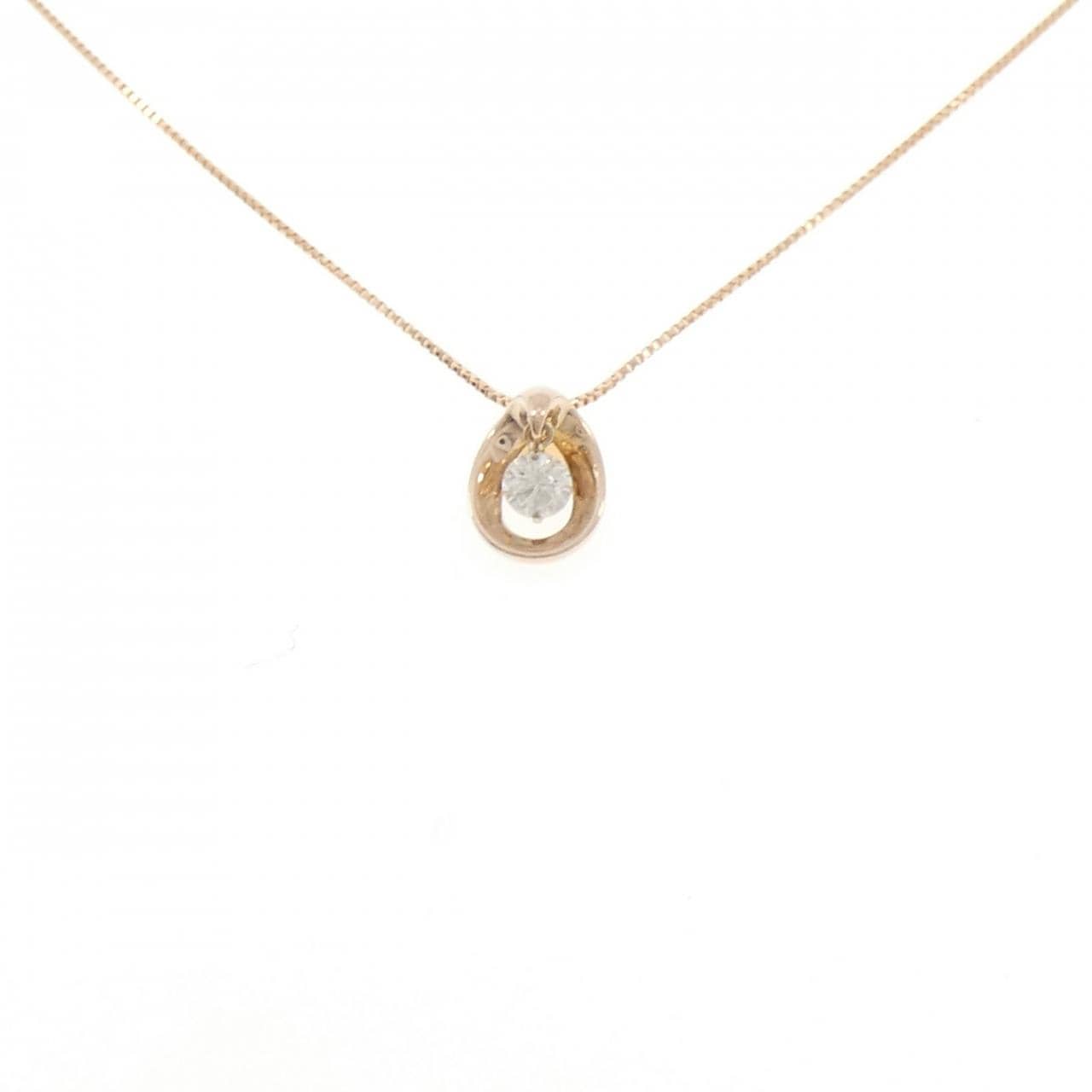 K18PG ダイヤモンド ネックレス 0.15CT