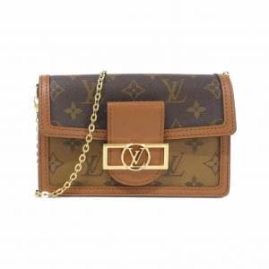 ルイヴィトン モノグラム リバース ポルトフォイユ ドーフィーヌ M68746 チェーンウォレット