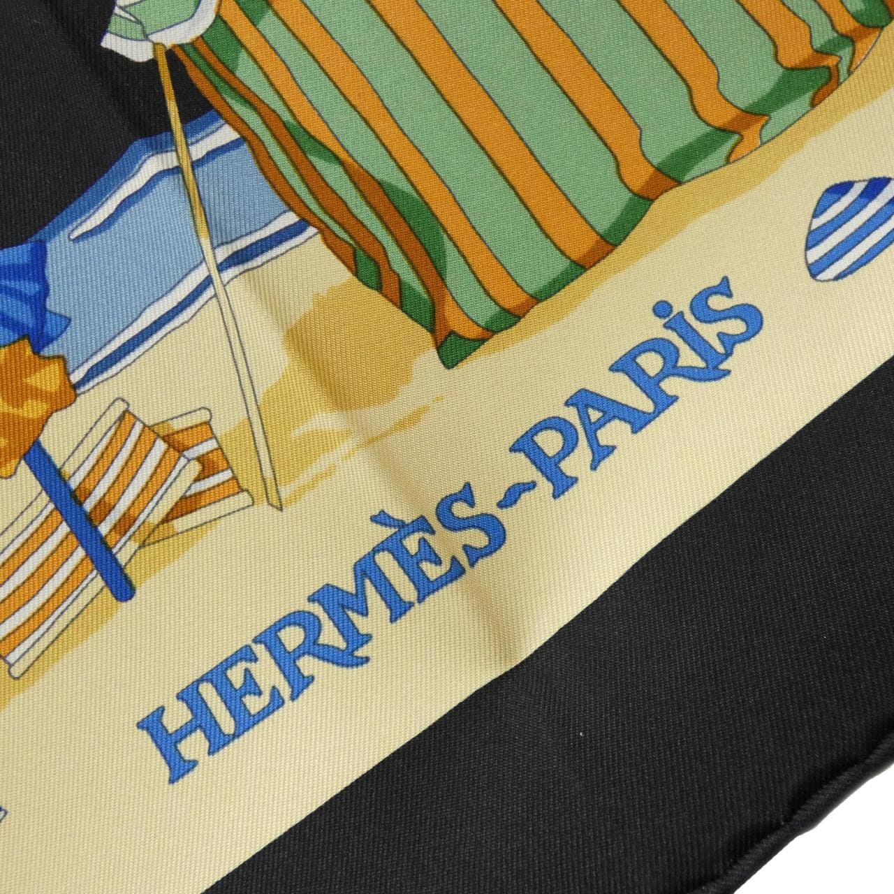 エルメス CHARMES DES PLAGES NORMANDES カレ スカーフ