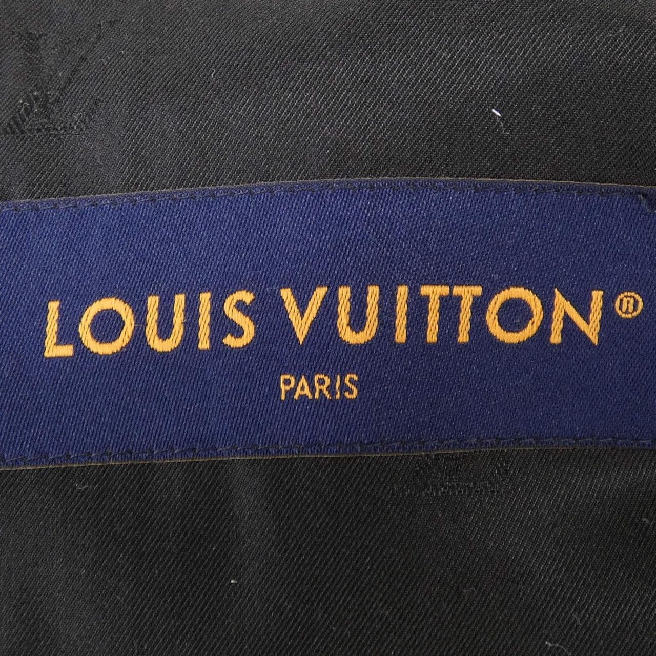 ルイヴィトン LOUIS VUITTON エンベリッシュドピンストライプVネック ジャケット HVFJ9EE40 ノーカラージャケット