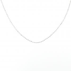 K18WG ball chain necklace