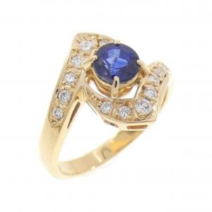 K18YG サファイヤ リング 0.80CT