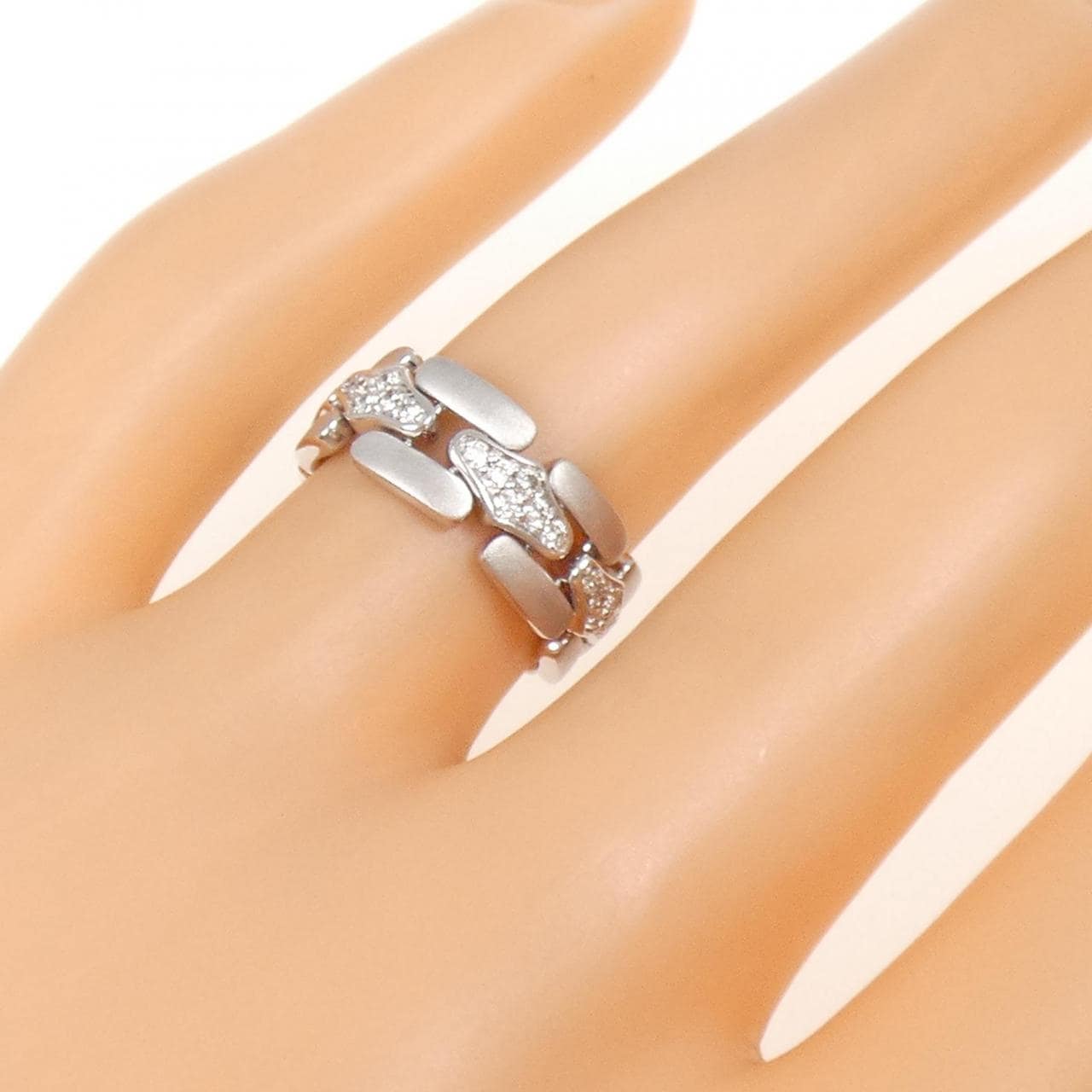 K18WG ダイヤモンド リング 0.22CT