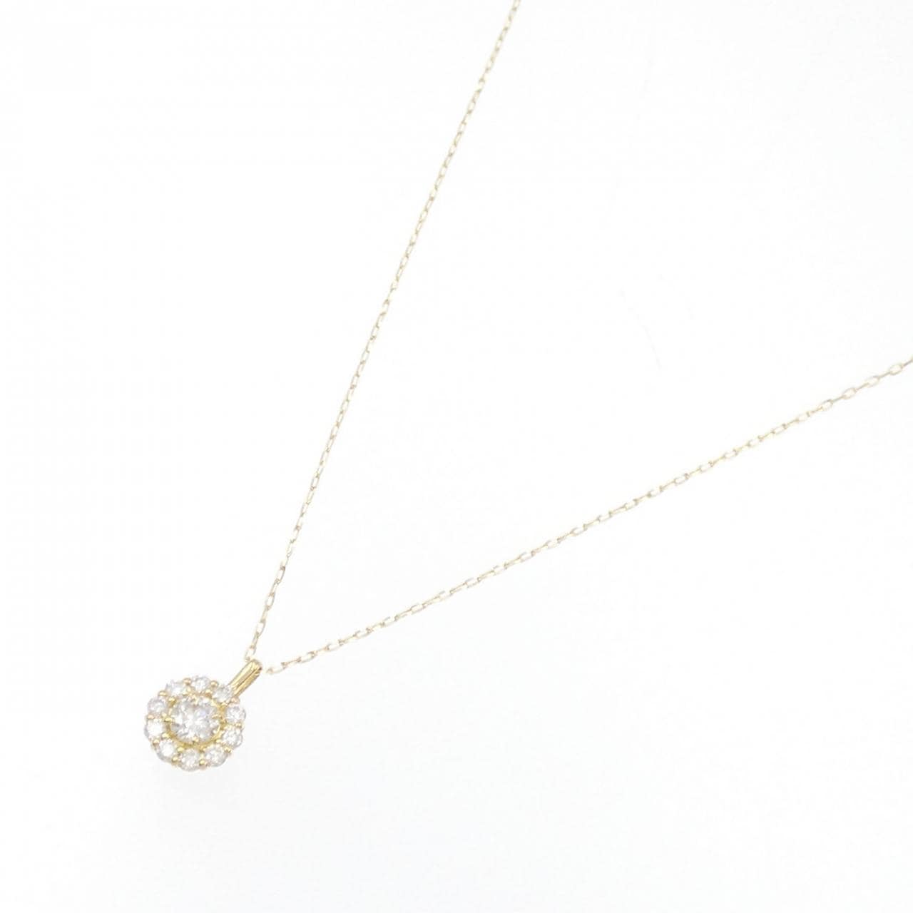 [BRAND NEW] K18YG Diamond necklace 0.20CT