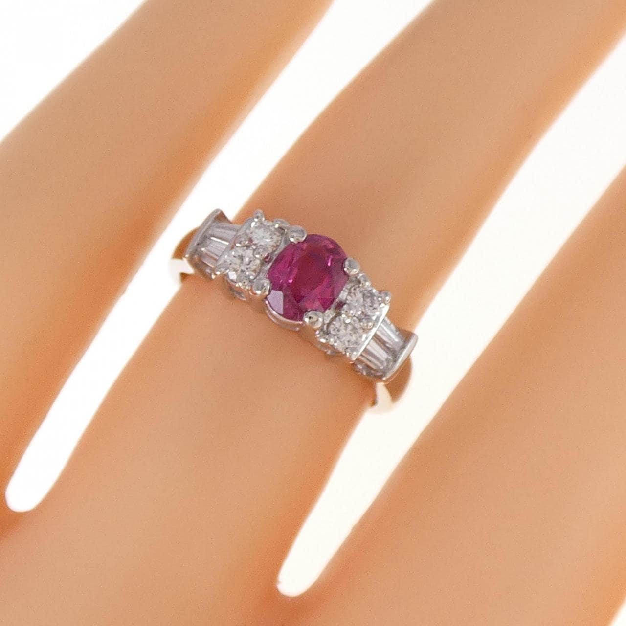 PT ルビー リング 0.63CT