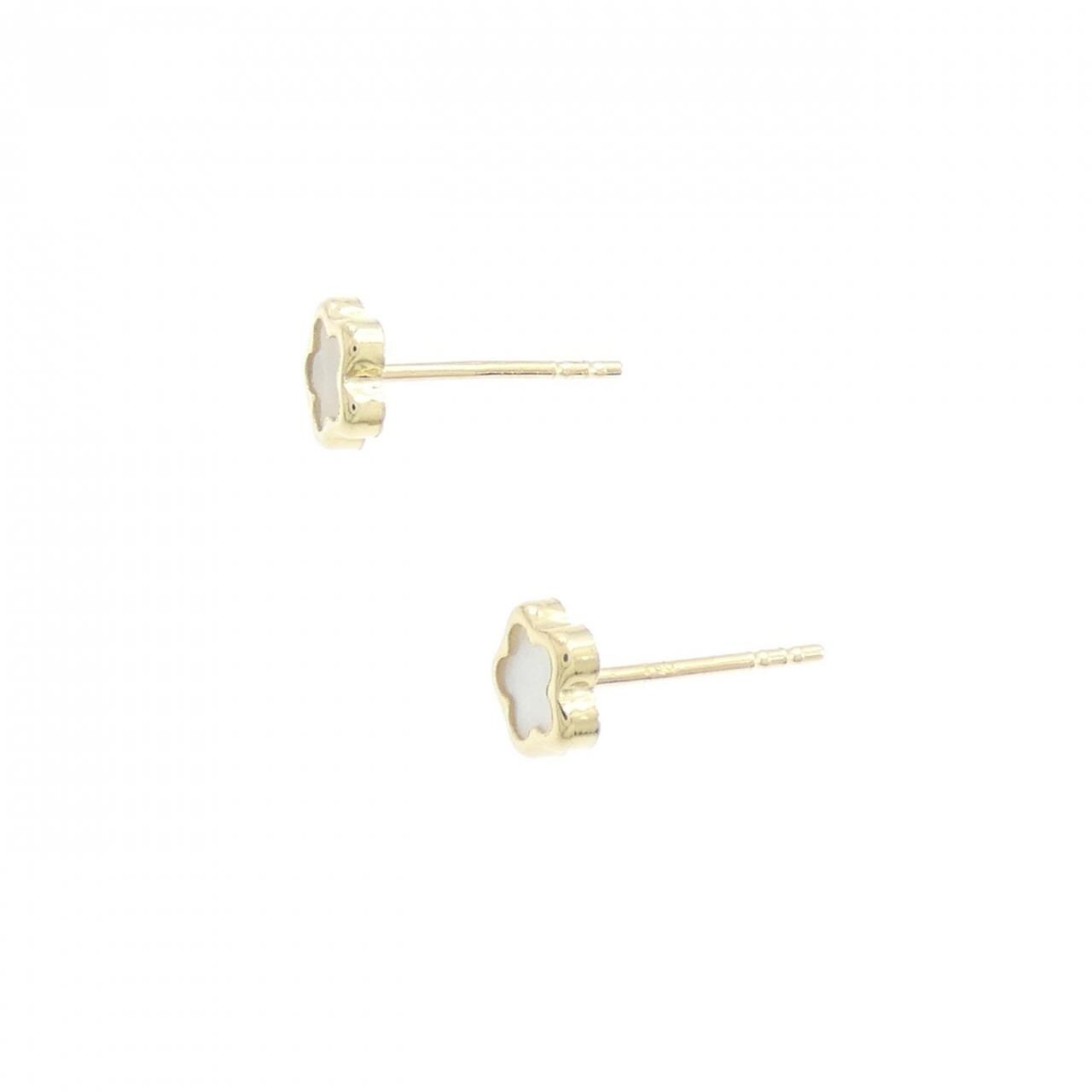 【新品】750YG/K18YG マザーオブパール ピアス