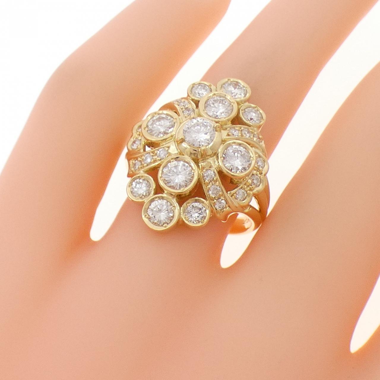 K18YG ダイヤモンド リング 1.57CT