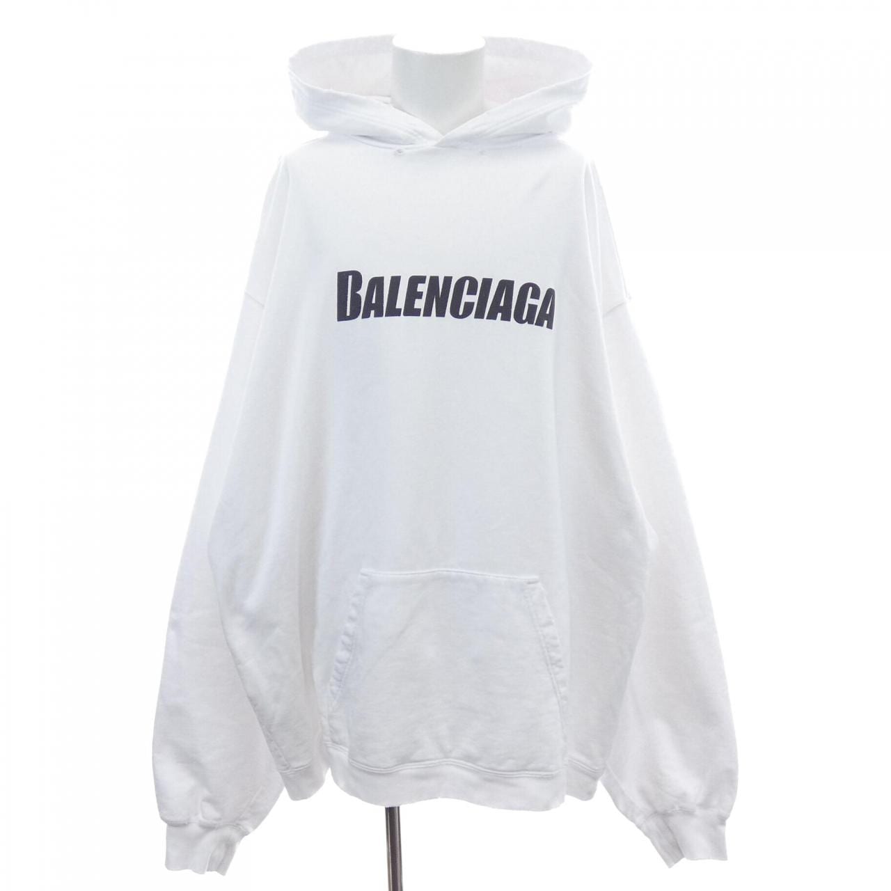 バレンシアガ BALENCIAGA DESTROYED LOGO PRINT HOODIE 729361 TNVL2 UNISEX パーカー