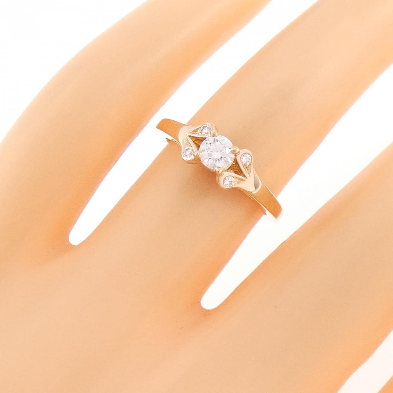 カルティエ バレリーナ リング 0.22CT E IF 3EXT