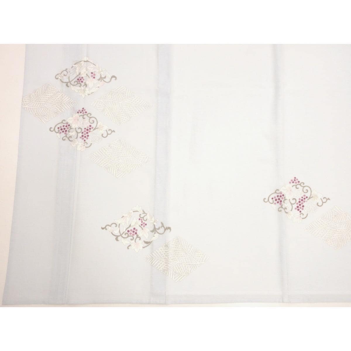 【新品】単衣　駒絽訪問着　友禅銀彩加工