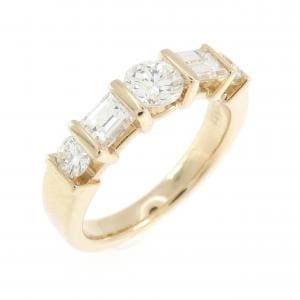 K18YG ダイヤモンド リング 0.961CT