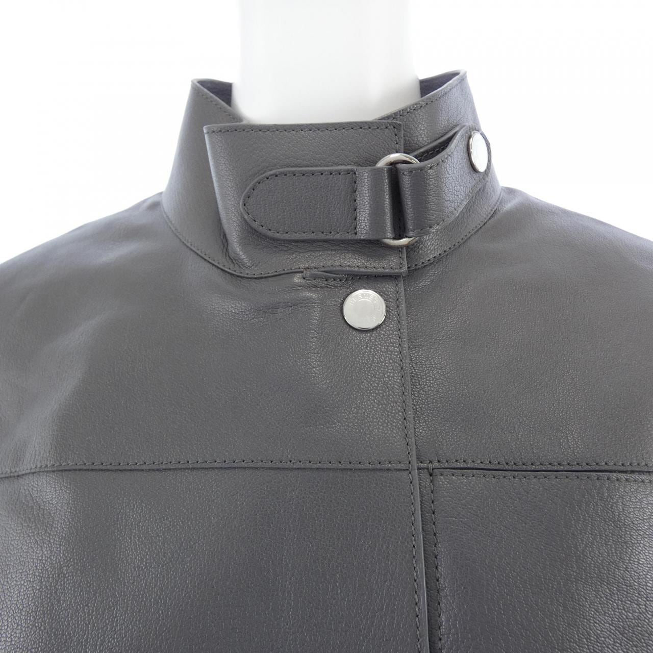 エルメス HERMES シティ カルトゥッシュ クルードセル 5H1151D7 レザージャケット