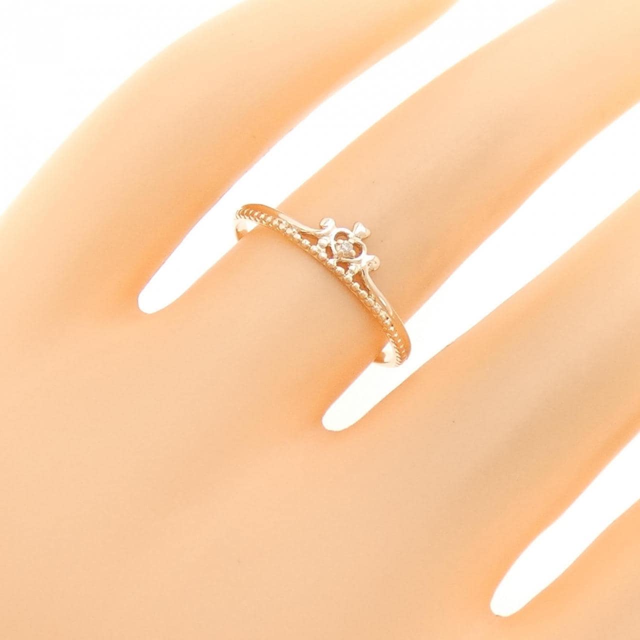 K10PG tiara Diamond ring