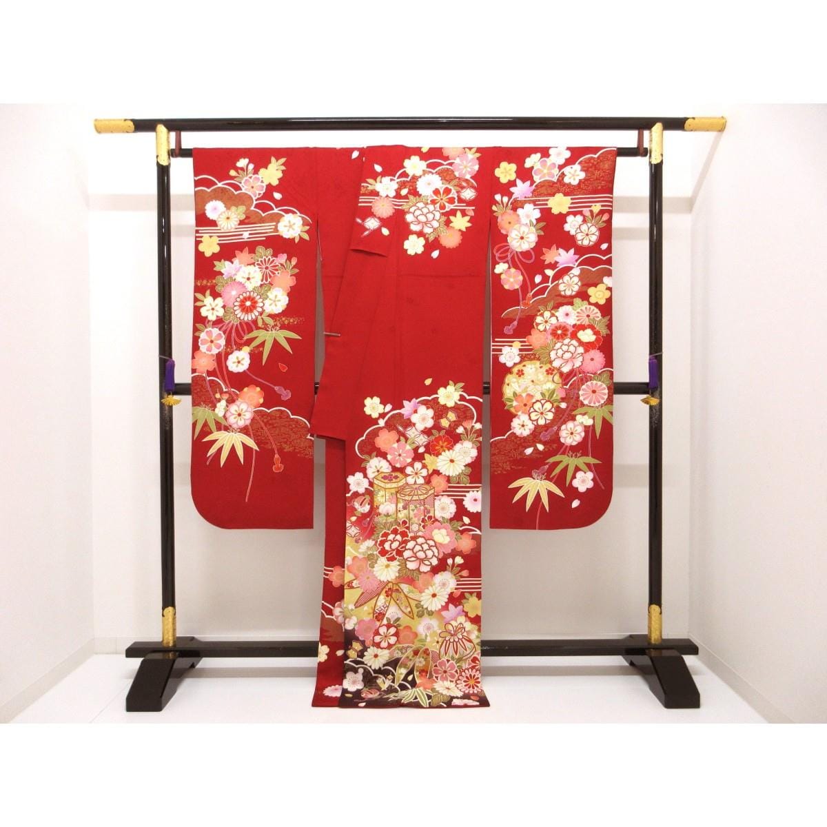 振袖　友禅金彩加工　ボカシ染