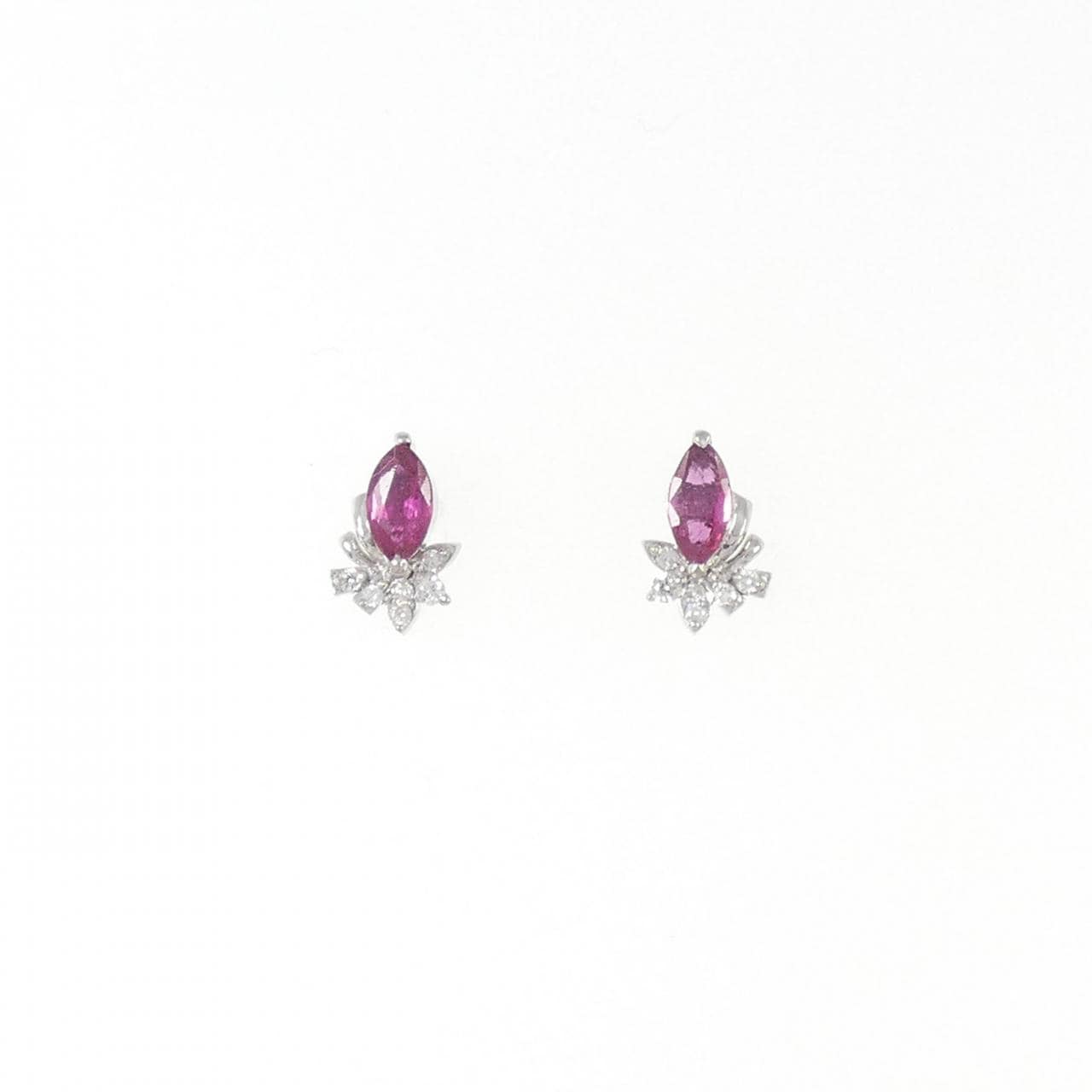 PT Ruby Earrings 0.50CT