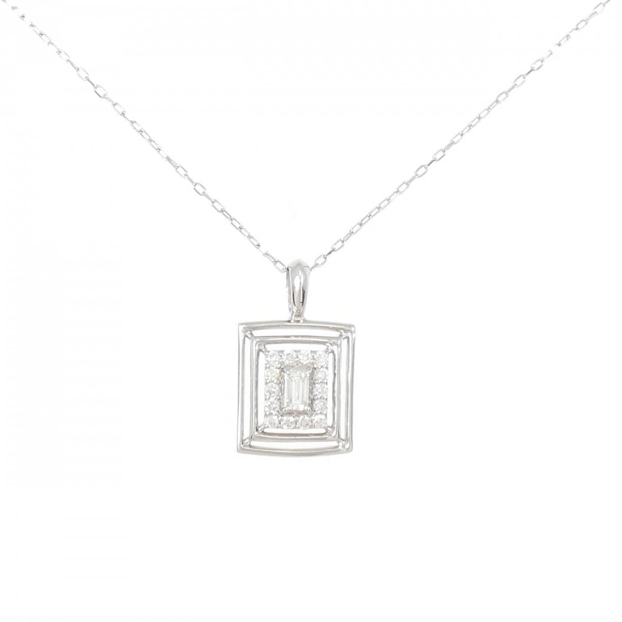 【新品】PT ダイヤモンド ネックレス 0.15CT