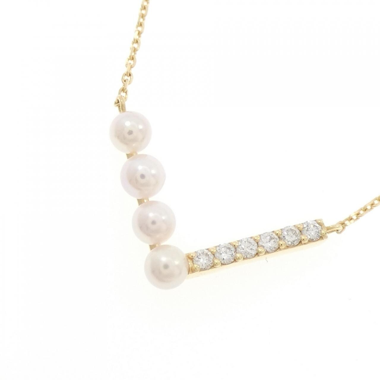 [BRAND NEW] K18YG Akoya pearl necklace