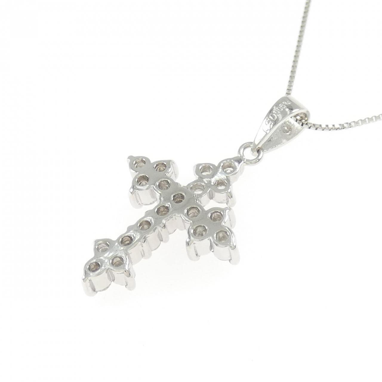 PT900/PT850 クロス ダイヤモンド ネックレス 0.50CT
