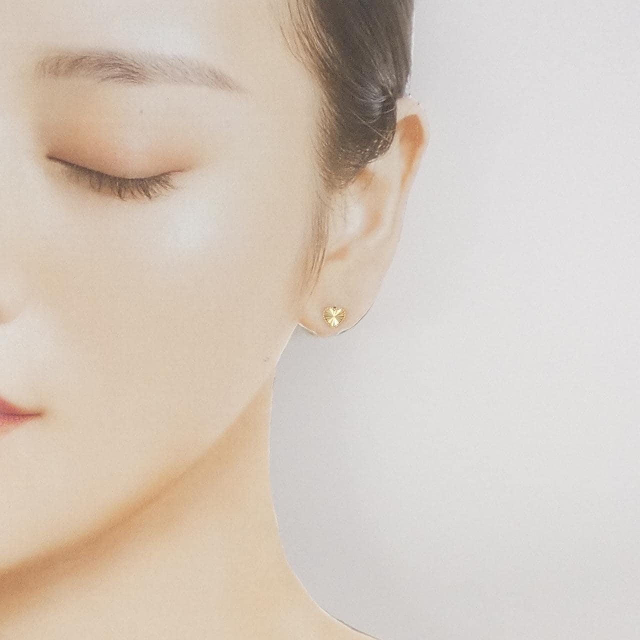 【新品】K18YG ハート ピアス