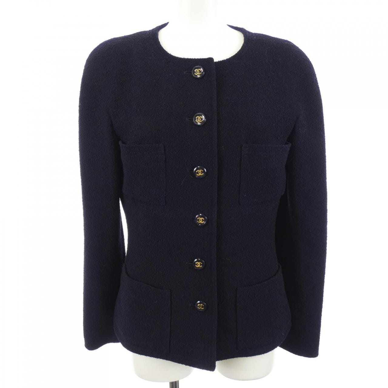 【ヴィンテージ】シャネル CHANEL P04975V04021 95P ノーカラージャケット