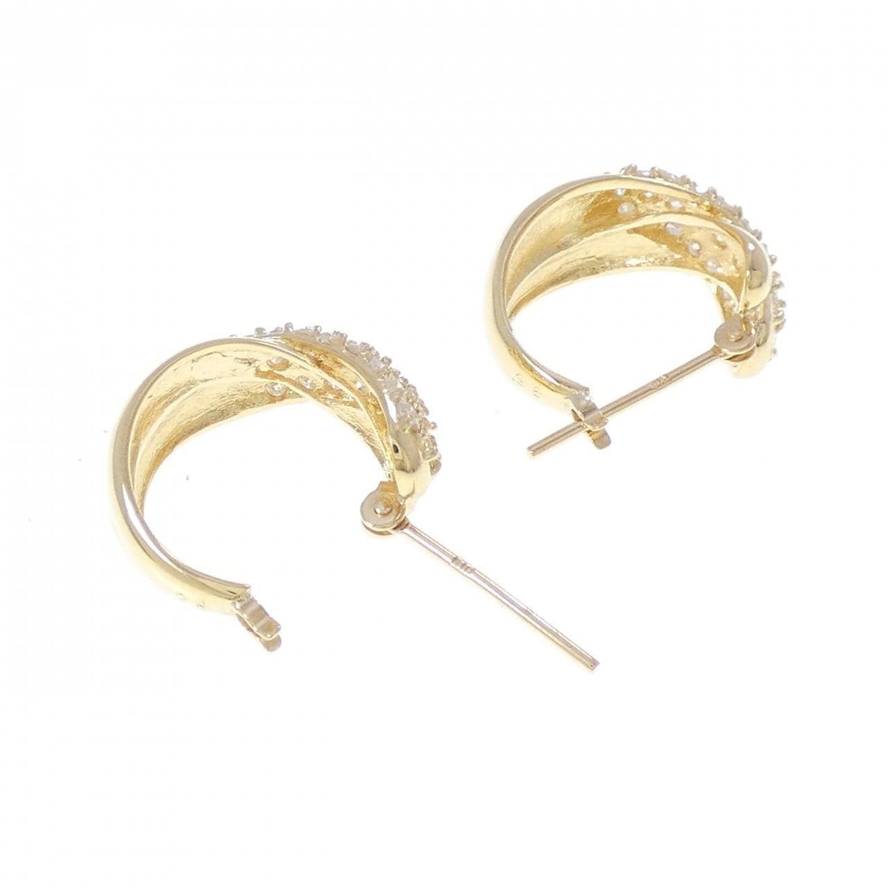 K18YG ダイヤモンド ピアス 0.50CT