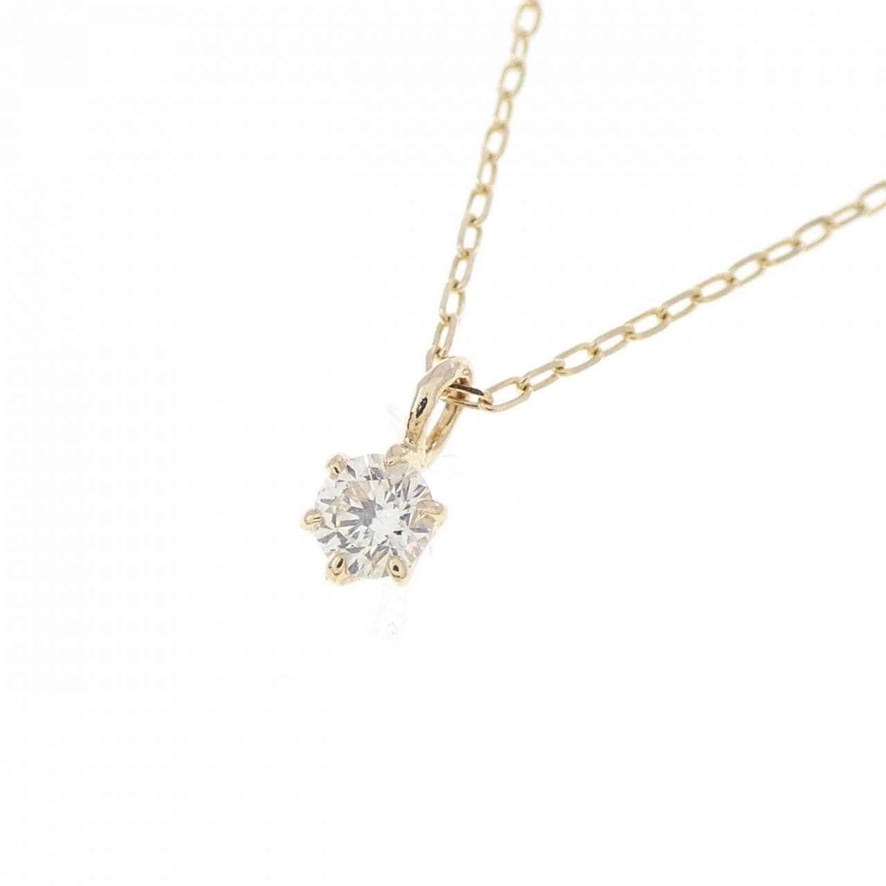 K10YG ダイヤモンド ネックレス 0.06CT