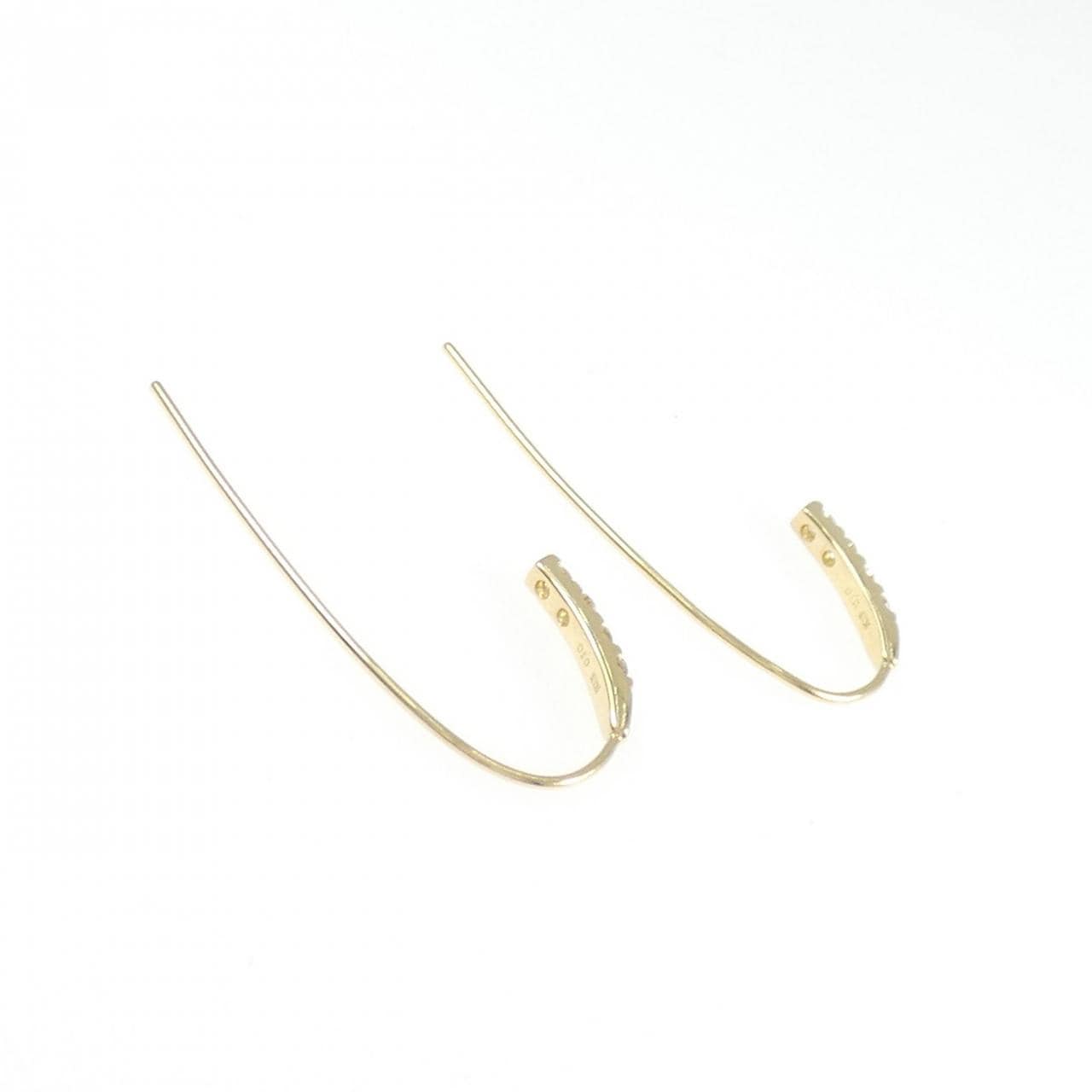 K18YG ダイヤモンド ピアス 0.20CT