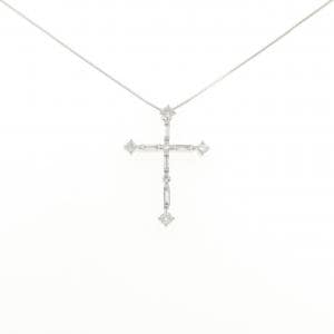 K18WG ダイヤモンド ネックレス 0.36CT