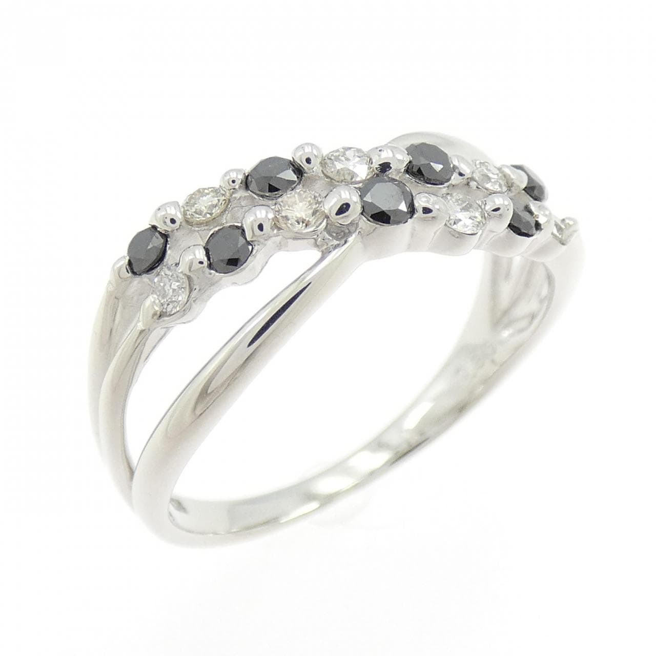 K18WG ダイヤモンド リング 0.35CT