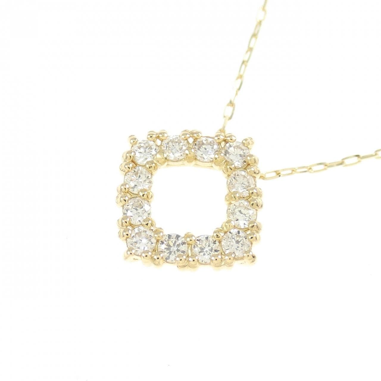 [BRAND NEW] K18YG Diamond necklace 0.20CT