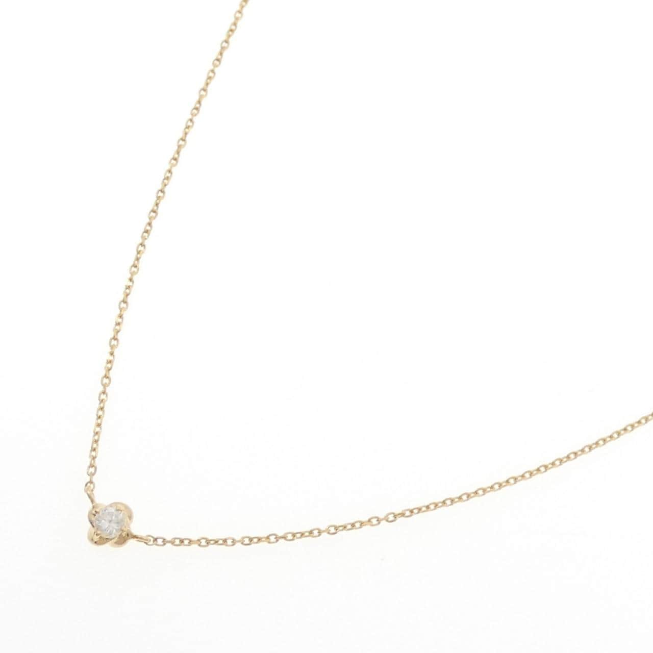 K18YG ダイヤモンド ネックレス 0.10CT